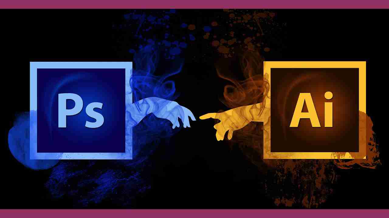 Adobe PhotoshopとIllustratorのロゴマーク